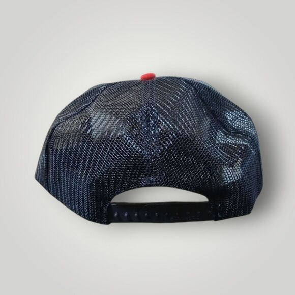 Vintage California Angels Twins Enterprise Mesh Back Trucker Snapback Hat - Picture 3 of 6
